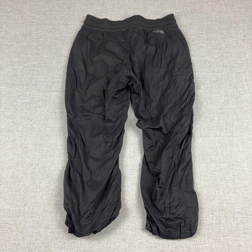 The North Face Capri Pants Womens M Black Hiking Nylon Stretch Travel Outdoor - Picture 2 of 11